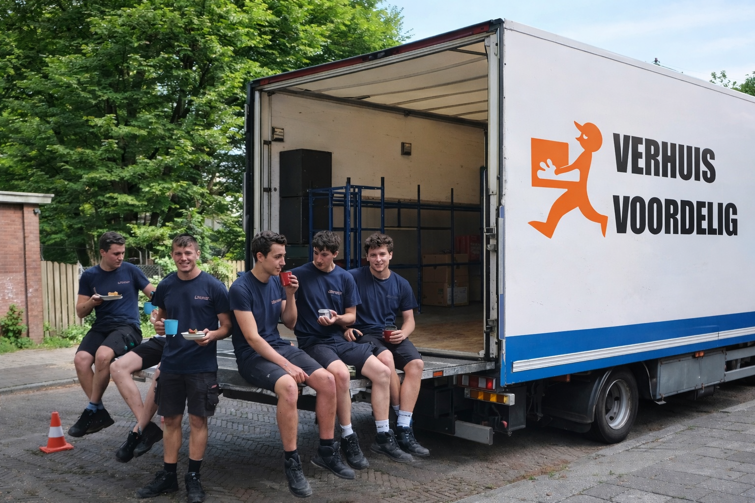 Verhuisteam van Verhuis Voordelig tijdens een verhuizing